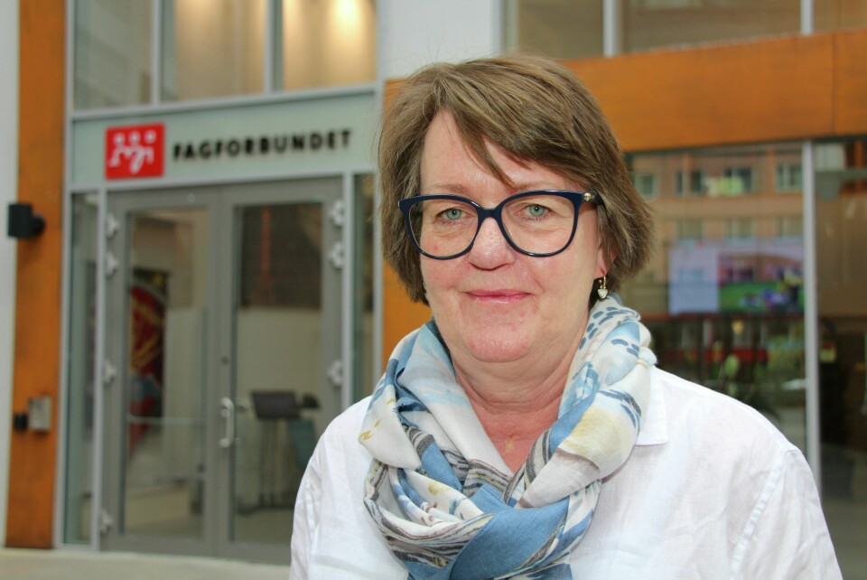 Forhandlingsleder Anne Green Nilsen er trygg på at streiken for fortsette. Portrett av Anne Green Nilsen foran Fagforbundets lokaler.