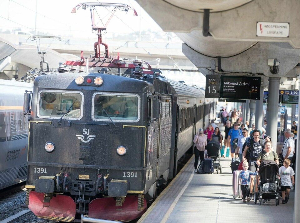 Det svenske togselskapet SJ skal nå igjen kjøre hurtigtog mellom Oslo og Stockholm. Oslo 20190617.SJ vant anbudet om å drive togtrafikken på Dovrebanen, Rørosbanen, Raumabanen, Nordlandsbanen, Trønderbanen, Meråkerbanen og Saltenpendelen.Foto: Terje Pedersen / NTB