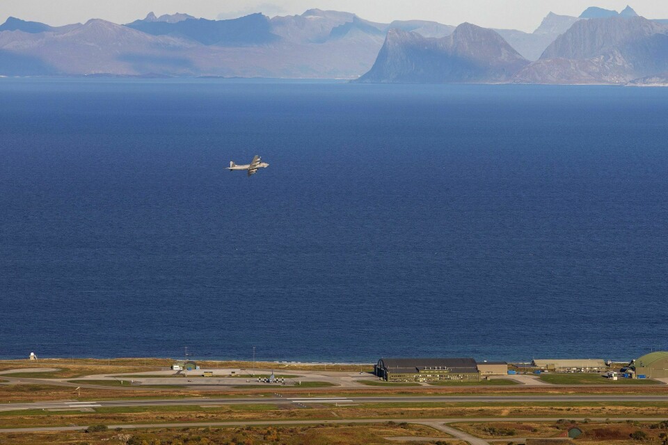 Et Orion-fly tar av fra Andøya flystasjon. Arkivfoto. Andenes 20170921.Et Orion-fly tar av fra Andøya flystasjon. Regjeringen har vedtatt å flytte både fly og mannskap til Evenes. Mange i lokalsamfunnet har engasjert seg i saken som de mener er gjort på feil faktagrunnlag.Foto: Tore Meek / NTB