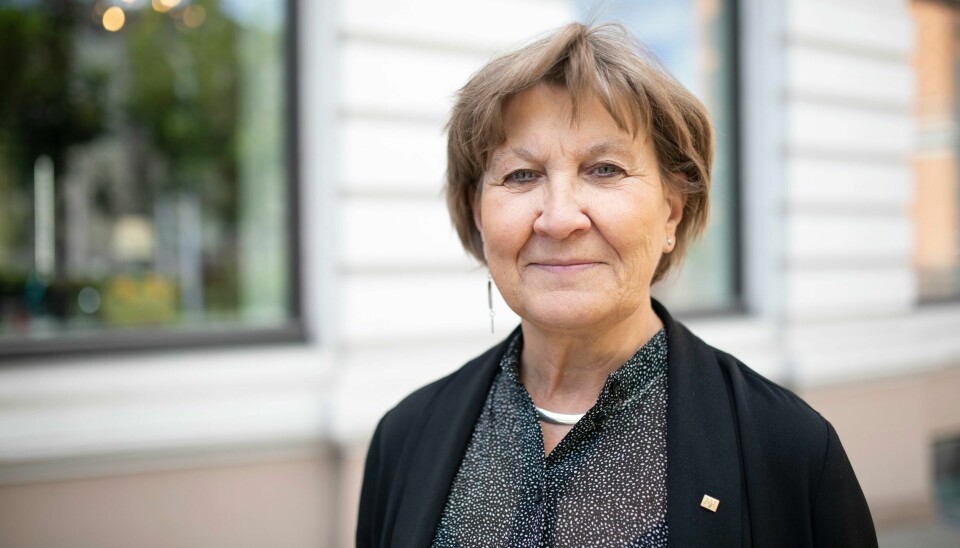 Mette Nord, leder i Fagforbundet. Sammen med Utdanningsforbundet og Delta streiker de nå i private barnehager for å sikre en bedre tidligpensjonsordning. Lill Sverresdatter Larsen, Tuva Moflag og Mette Nord