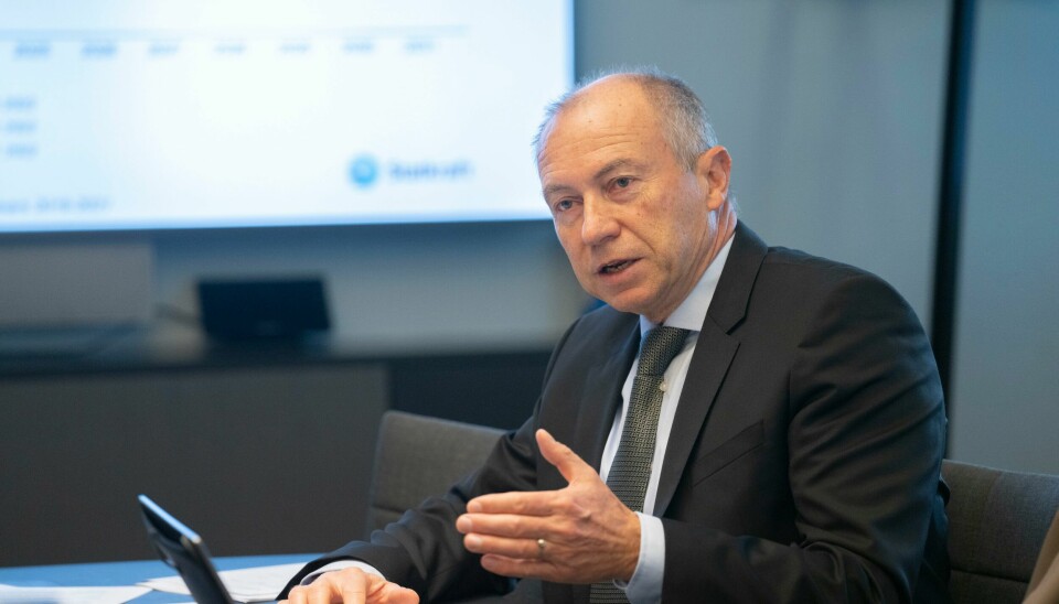 Statkraft-sjef Christian Wilhelm Rynning-Tønnesen mener det er svært lite sannsynlig at det blir behov for strømrasjonering i vinter. Statkraft-sjef Christian Wilhelm Rynning-Tønnesen mener det er svært lite sannsynlig at det blir behov for strømrasjonering i vinter. Foto: Terje Bendiksby / NTB