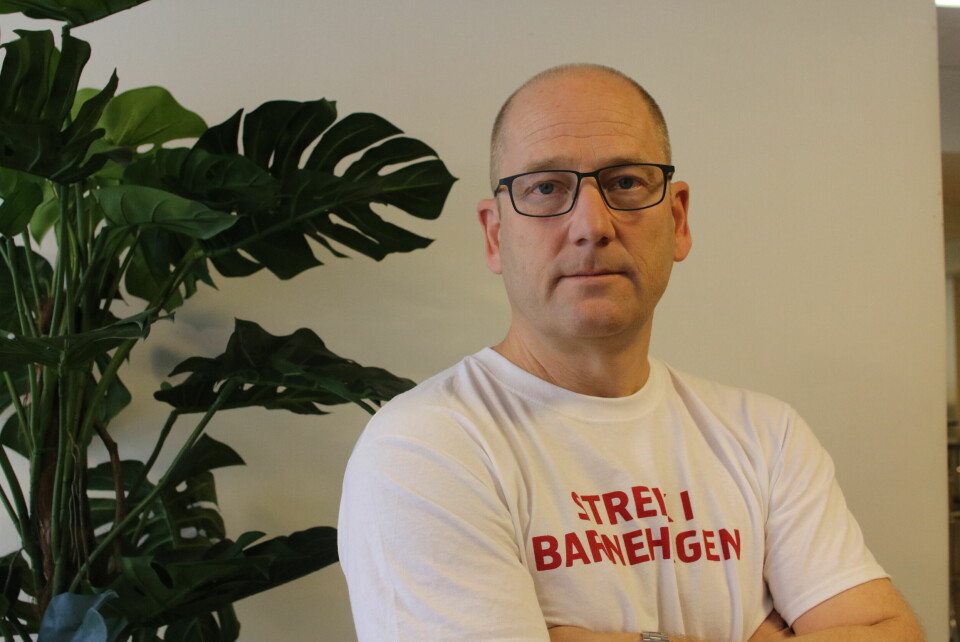 Leder i Utdanningsforbundet, Steffen Handal. Leder i Utdanningsforbundet, Steffen Handal sier streikeviljen er stor.
