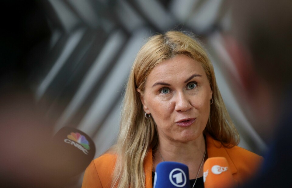 Kommisær for energi, Kadri Simson, har lagt frem et forslag til en mekanisme for å hindre de verste prishoppene på gass. Torsdag får hun vite om medlemslandene er fornøyd. Ifølge EUs energikommissær Kadri Simson vil rørledningen Baltic Pipe fra Norge til Polen bidra til å dempe energikrisen i Europa. Foto: Olivier Matthys / AP / NTB