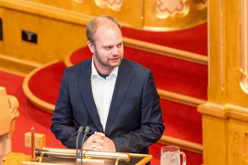 Rødts Mímir Kristjánsson, her under trontaledebatten på Stortinget tidligere i år. Rødts Mímir Kristjánsson under trontaledebatten på Stortinget tidligere i år. Foto: Hanna Johre / NTB