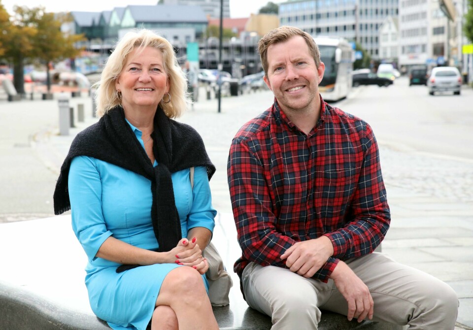 Påtroppende ordføren Sissel Knutsen Hegdal, her sammen med Høyres påtroppende gruppeleder Tormod Wilson Losnedal. er både kritisk og fornøyd med ulike deler av statsbudsjettet. Sissel Knutsen Hegdal gruppeleder Stavanger Høyre ordførerkandidat sammen med andrekandidat på Høyres valgliste, Tormod Wilson Losnedal