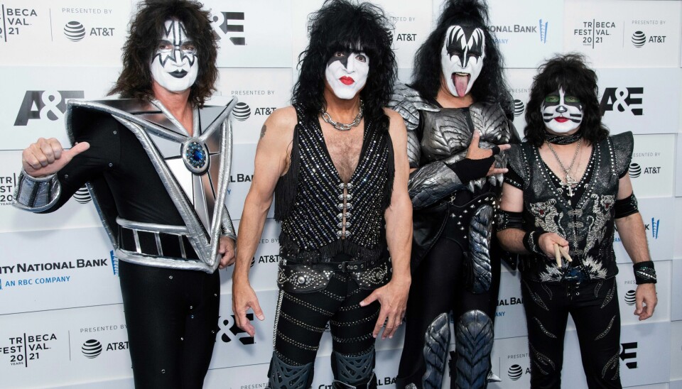 Kiss, fra venstre:Tommy Thayer, Paul Stanley, Gene Simmons og Eric Singer. Kiss, fra venstre: Tommy Thayer, Paul Stanley, Gene Simmons og Eric Singer fotografert tidligere i år. Foto: AP