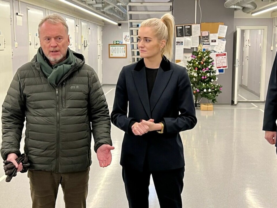 Byrådsleder Raymond Johansen og justisminister Emilie Mehl på besøk i Oslo fengsel onsdag. Byrådsleder Raymond Johansen og justisminister Emilie Mehl på besøk i Oslo fengsel onsdag.