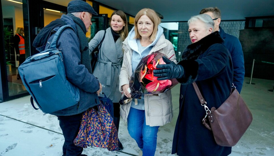 Da Natallia Pintsjuk kom til Oslo torsdag, var det uten nobelforedraget som ektemannen og fredsprisvinner Ales Bjaljatski har skrevet i fengselet. Da Natallia Pintsjuk kom til Oslo torsdag, var det uten nobelforedraget som ektemannen og fredsprisvinner Ales Bjaljatski har skrevet i fengselet. Foto: Javad Parsa / NTB