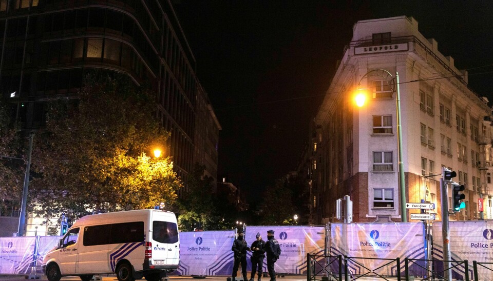 To personer er pågrepet i Paris etter angrepet mot svenske fotballsupportere i Brussel forrige uke. Den mistenkte gjerningsmannen, en 45 år gammel mann fra Tunisia, ble skutt da politiet pågrep ham tirsdag morgen. Her fant skytingen sted dagen i forveien. Foto: Nicolas Landemard / AP / NTB