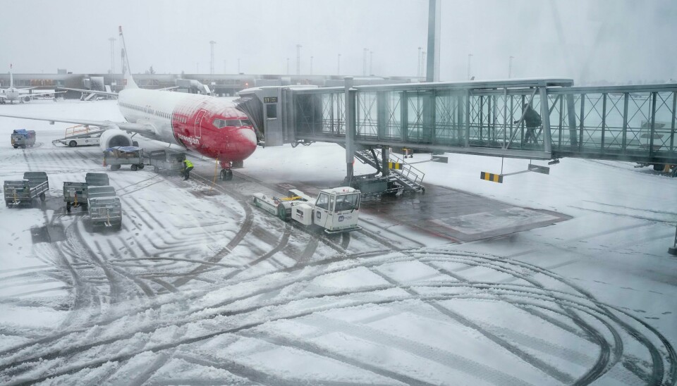 Avinor er godt forberedt på snøværet som er varslet mandag på Oslo lufthavn. Avinor er godt forberedt på snøværet som er varslet mandag på Oslo lufthavn. Foto: Javad Parsa / NTB