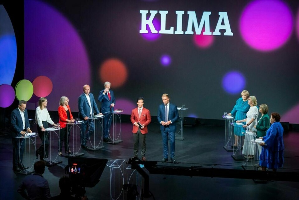 Partilederdebatten under Arendalsuka viste at Jonas Gahr Støre er alene blant partilederne om å tro at Norge greier å gjennomføre klimagassutslippene sine innen 2030. klima