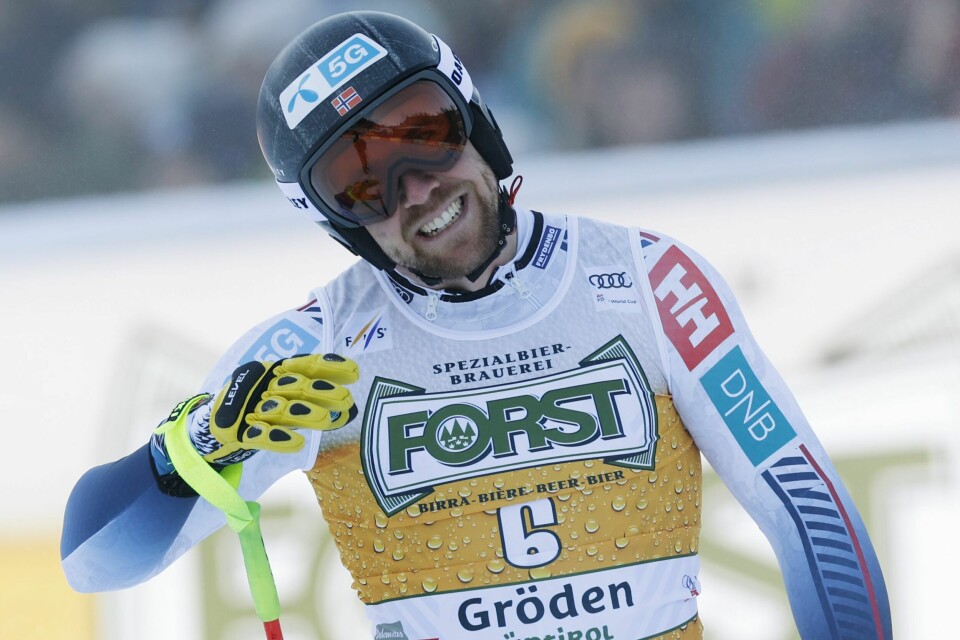 Aleksander Aamodt Kilde ble nummer åtte på tirsdagens utfortrening. Aleksander Aamodt Kilde ble nummer åtte på tirsdagens utfortrening. Foto: Alessandro Trovati / AP Photo / NTB.