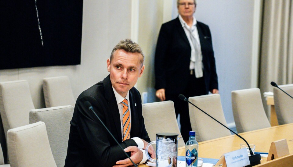 Aksjekjøpene i Kongsberg Gruppen gjorde at Ola Borten Moe erklærte seg inhabil og gikk av som forsknings- og utdanningsminister i juli. Han har siden gitt uttrykk for tvil om han var inhabil. Aksjekjøpene i Kongsberg Gruppen gjorde at Ola Borten Moe erklærte seg inhabil og gikk av som forsknings- og utdanningsminister i juli. Han har siden gitt uttrykk for tvil om han var inhabil. Foto: Ole Berg-Rusten / NTB
