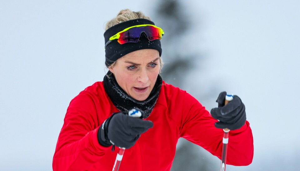 Therese Johaug under en trening i løypene på Beitostølen. Therese Johaug under en trening i løypene på Beitostølen.