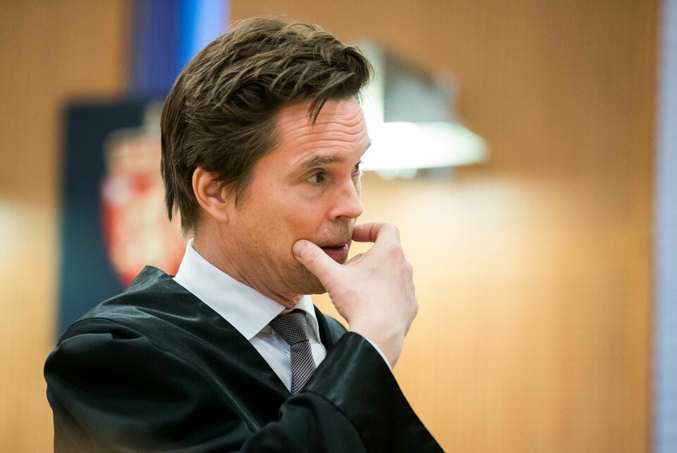 Advokat Marius Dietrichson forsvarer terrortiltalte Zaniar Matapour. Advokat Marius Dietrichson forsvarer mannen som i mai ble siktet i Lørenskog-saken. Foto: Håkon Mosvold Larsen / NTB