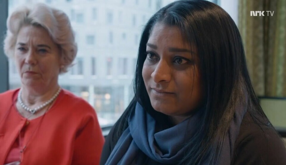Mariann og Berit Devika Melandsø. Skjermdump fra NRK-serien «Gitt bort». .
