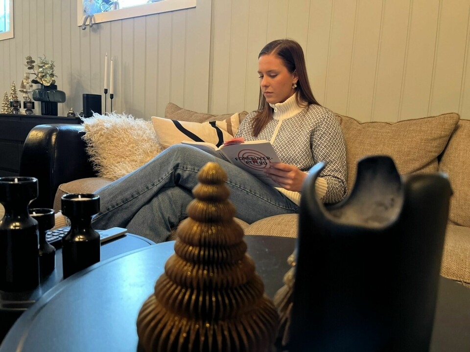 Kaja Horst Haugseng setter av godt med tid til lesing hver dag. Kaja Horst Haugseng