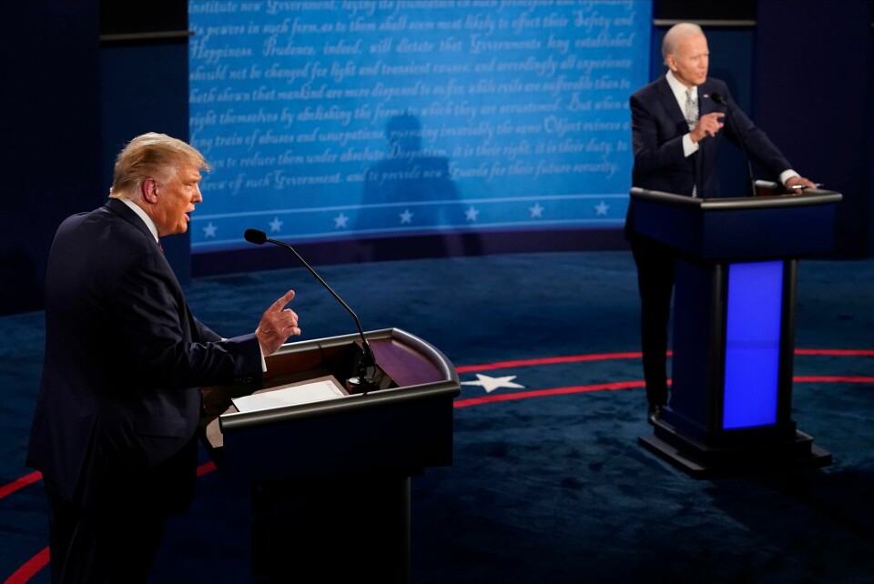 Omkampen ingen ville ha, blir trolig realitet i USA i 2024: President Joe Biden (t.h.) blir trolig Demokratenes kandidat, og ekspresidentDonald Trump trolig Republikanernes. Omkampen ingen ville ha, blir trolig realitet i USA i 2024: President Joe Biden (t.h.) blir trolig Demokratenes kandidat, og ekspresidentDonald Trump trolig Republikanernes. Foto: Morry Gash / AP / NTB