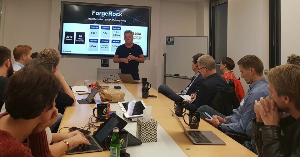 ROCKER SILICON VALLEY: Lasse Andresen presenterte forrige uke Forgerock-suksessen for norske medieledere på studietur. FOTO: EIRIK HOFF LYSHOLM
