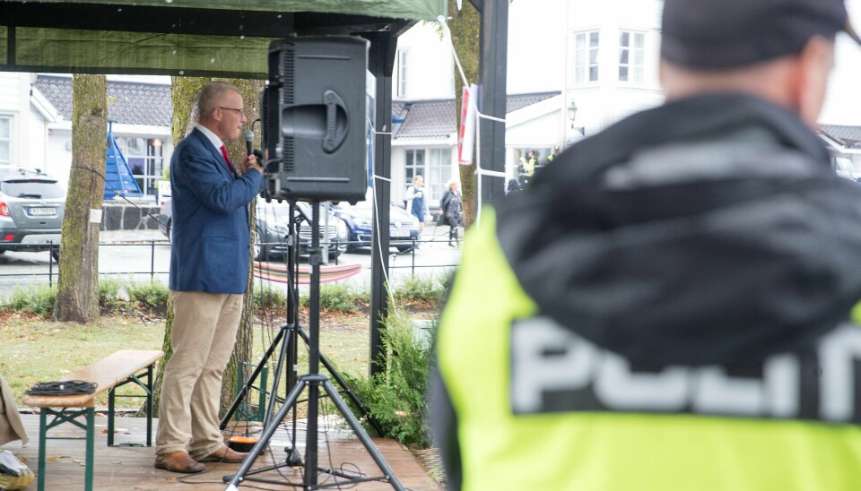 Alliansen sto på stand og partilederen fikk holde apell under Arendalsuka tidligere høst – noe som ble sterkt kritisert.