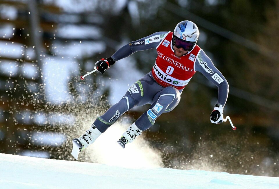 vrient: Aksel Lund Svindal nedover isen i Italia fredag. FOTO: ALESSANDRO TROVATI/AP/NTB SCANPIX