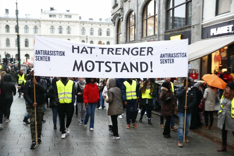 Lysmarkering mot rasisme til minne om Johanne Zhangjia Ihle-Hansen.