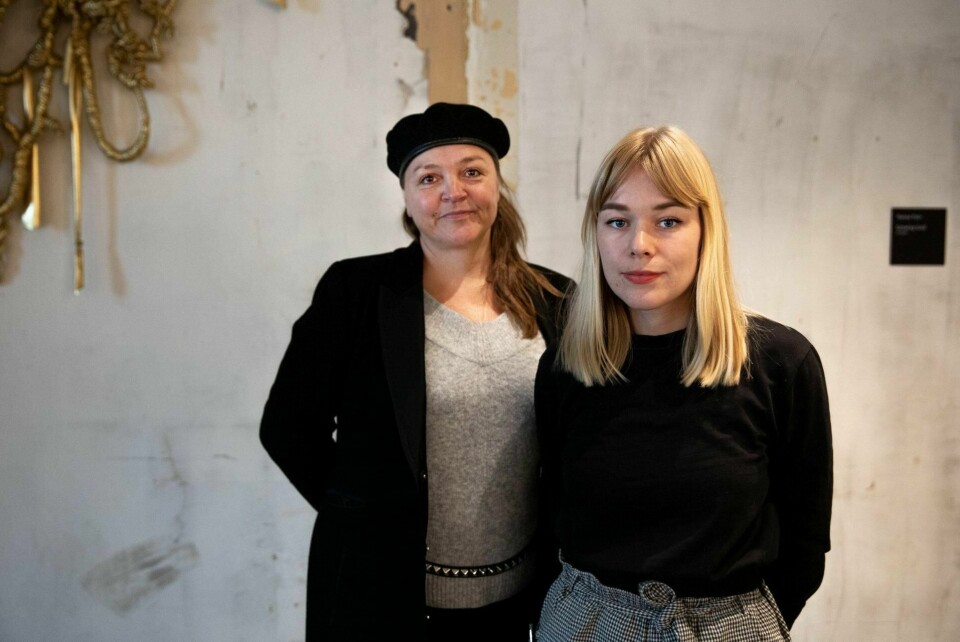 Daglig leder Siri Haugan Holden (til h.) og styreleder Guro Kleveland i foreningen Balansekunst, som jobber for likestilling og mot seksuell trakassering i kulturlivet. FOTO: Mina Ræge
