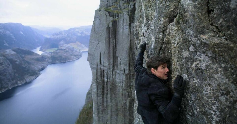 Tom Cruise henger i norsk fjellvegg i 'Mission: Impossible - Fallout'