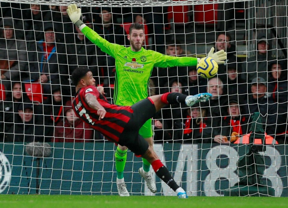 Joshua King scorer kampens eneste mål i lørdagens kamp.