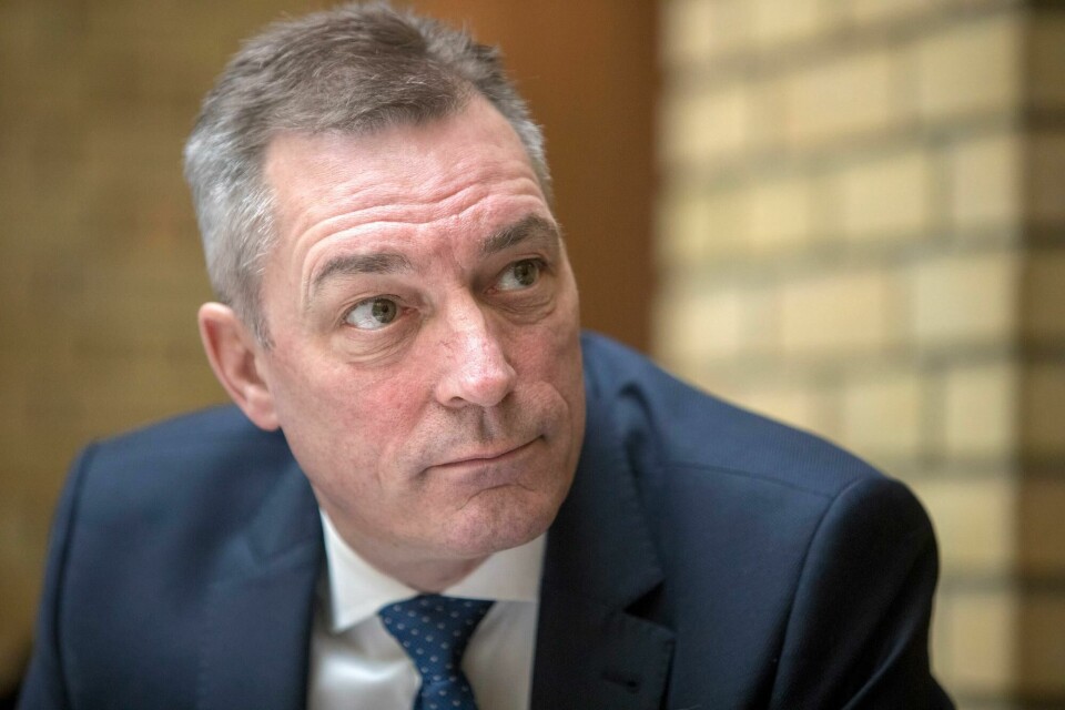 Forsvarsminister Frank Bakke-Jensen (H) mener mediene har vært for utålmodige i sin dekning av den havarerte fregatten Helge Ingstad. FOTO: OLE BERG-RUSTEN/NTB SCANPIX Oslo 20180316.
Forsvarsminister Frank Bakke-Jensen (H) i stortingets vandrehall fredag.
Foto: Ole Berg-Rusten / NTB Scanpix