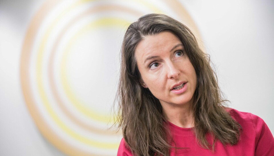 Jenny Klinge (SP) etter møtet til stortingsgruppen i Senterpartiet onsdag.