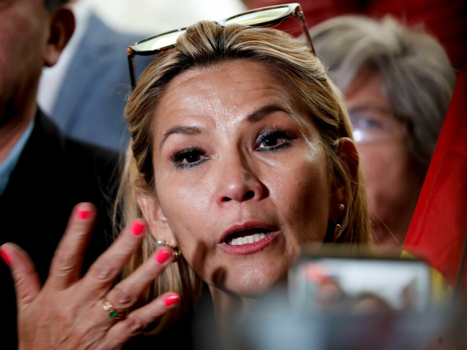 Jeanine Añez kan rykke opp fra å være nestleder i senatet til senatsleder, og dermed også midlertidig president, som følge av maktvakuumet i Bolivia.
