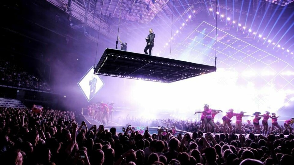Slik så det ut sist da Karpe var i Oslo Spektrum. Nå skal de spille 10 konserter i Oslos storstue.