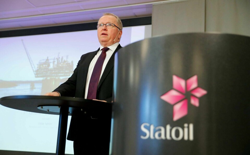 Selv om Equinor er folkekjær og nyter tillit, betyr det at vi ønsker at hel- eller delvis private bedrifter skal kunne påvirke det offentlige ordskiftet, spør Oda Nedregård. Konsernsjef Eldar Sætre og Equinor har kjøpt seks podcast-episoder hos Aftenposten. Foto: Cornelius Poppe/NTB scanpix