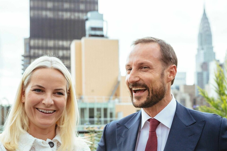 Kronprinssesse Mette-Marit og kronprins Haakon i New York 2015. Foto: Johannes Worsøe Berg/NTB scanpix