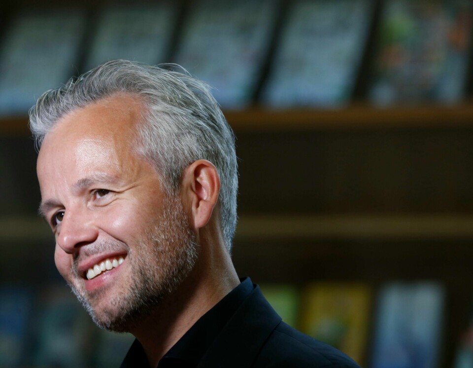 Oslo 20150819.
Kolon Forlag presenterer sin høstliste. Ari Behn kommer med 10 noveller med tittelen 'Døden er en avsporing. Fortellinger'.
Foto: Terje Pedersen / NTB scanpix