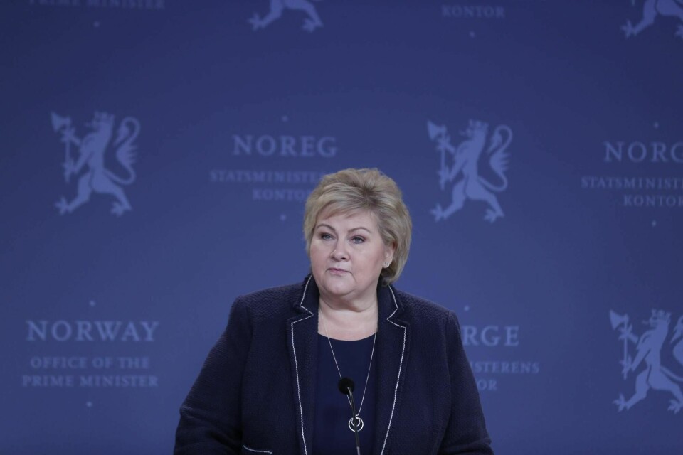 Statsminister Erna Solberg vil vente med å snakke om NAV-skandalen.