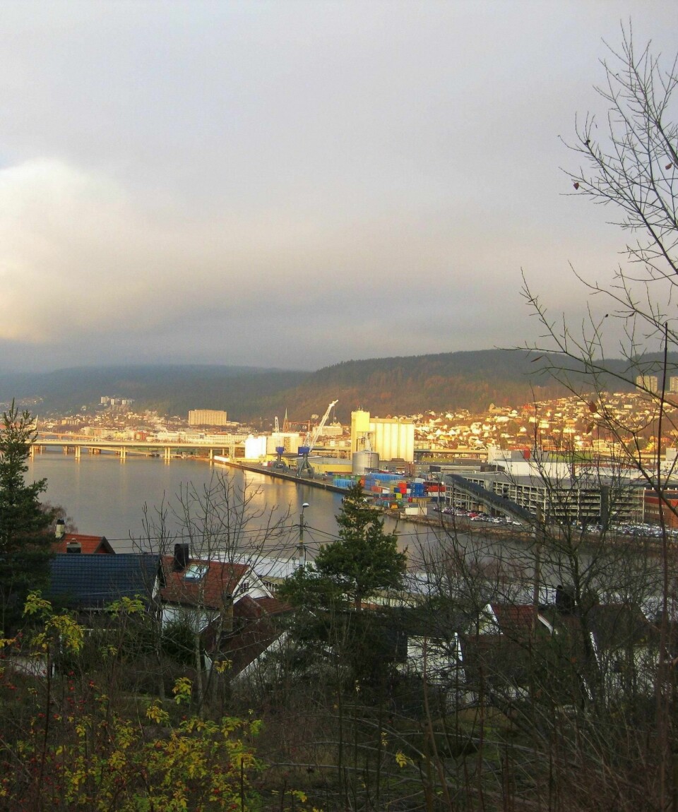 Utsikt fra Korpeberget på Rundtom/Åskollen.