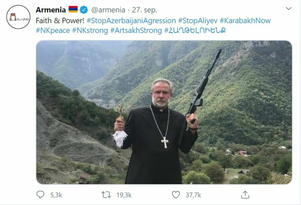 Skjermdump: Twitter