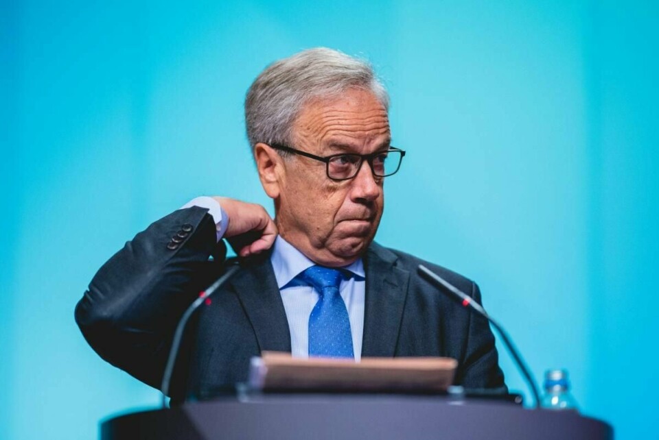 Sentralbanksjef Øystein Olsen sier null ikke er noen absolutt nedre grense for styringsrenta. Foto: Stian Lysberg Solum / NTB