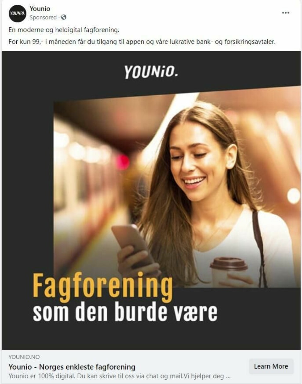 Kraftig ut mot «billig-fagforening»: – Frykter ungdom blir lurt inn i noe som grenser til svindel ###