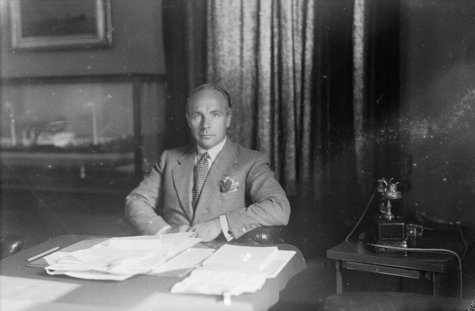 De to gigantene Sigval Bergesen d.y. (bildet) og Peder Smedvig sto mot hverandre i uenighet om Rosenberg like etter krigen.