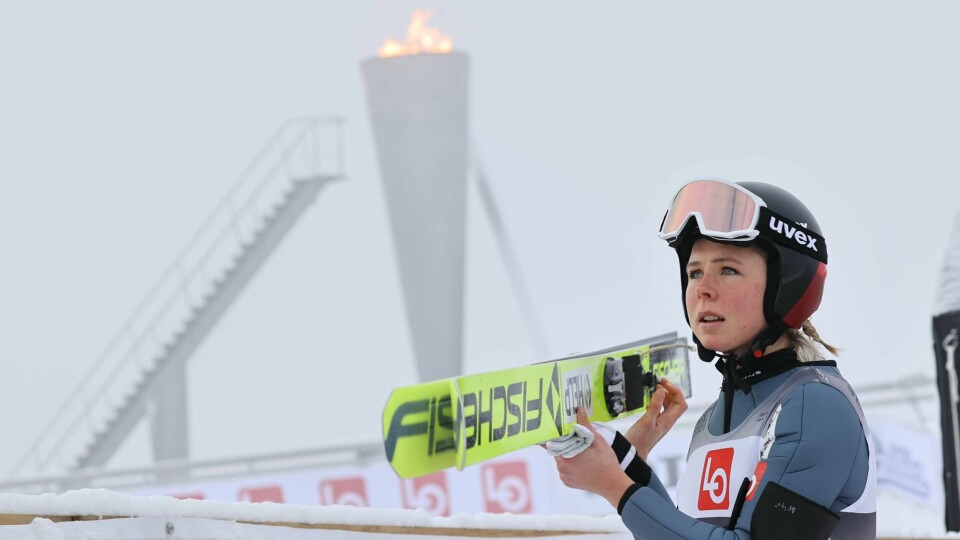 Maren Lundby hadde en god dag på Lillehammer lørdag.