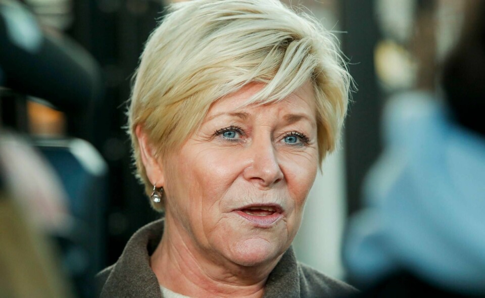 Frp-leder Siv Jensen.