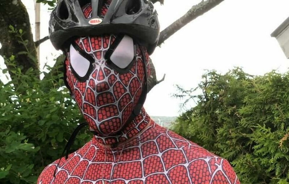 Den ekte «Spiderman». Den ekte «Spiderman».