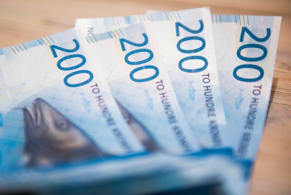 Illustrasjonsbilde av nye norske tohundrelapper. Foto: Jon Olav Nesvold / NTB