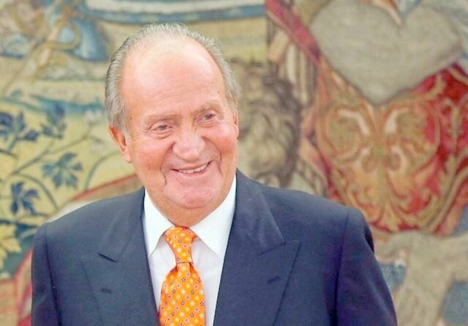 Spanias kong Juan Carlos under en av sine siste audienser i slutten av mai. FOTO: REUTERS/NTB SCANPIX