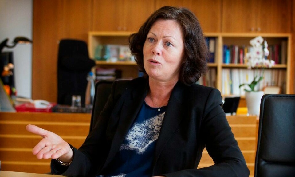 Likestillings- og integreringsminister Solveig Horne går ikke i 8. mars-tog. Men dersom hun skulle stilt seg bak en parole, ville det vært en med motstand mot tvangsekteskap og kjønnslemlestelse. En parole hun etterlyser på årets kvinnedag. FOTO: ARNE OVE BERGO
