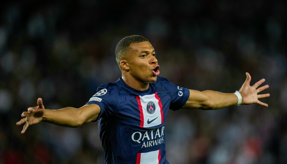 Kylian Mbappé jubler etter en PSG-scoring mot Juventus i mesterligaen. Foto: Thibault Camus / AP / NTB Kylian Mbappé jubler etter en PSG-scoring mot Juventus i mesterligaen. Foto: Thibault Camus / AP / NTB