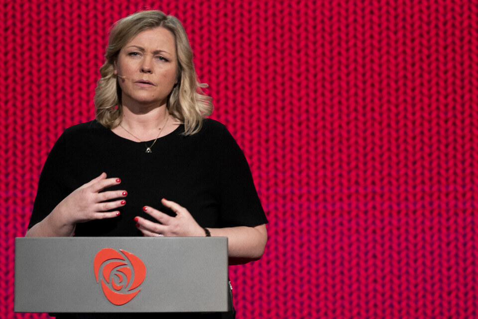 Partisekretær Kjersti Stenseng, her under Arbeiderpartiets landsmøte i Oslo 2019. Partisekretær Kjersti Stenseng, her under Arbeiderpartiets landsmøte i Oslo 2019.
